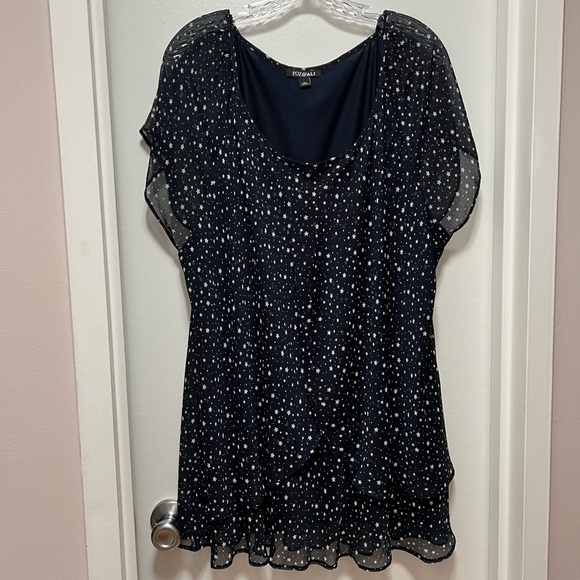 ROZ & ALI Layered Tunic - Stars - Picture 1 of 5